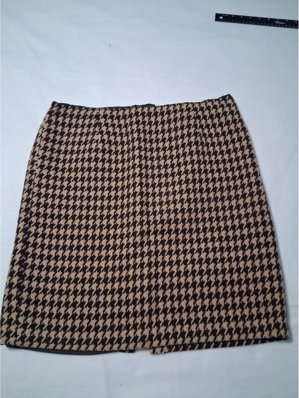 Talbots Woman Wool Houndstooth Pencil Skirt